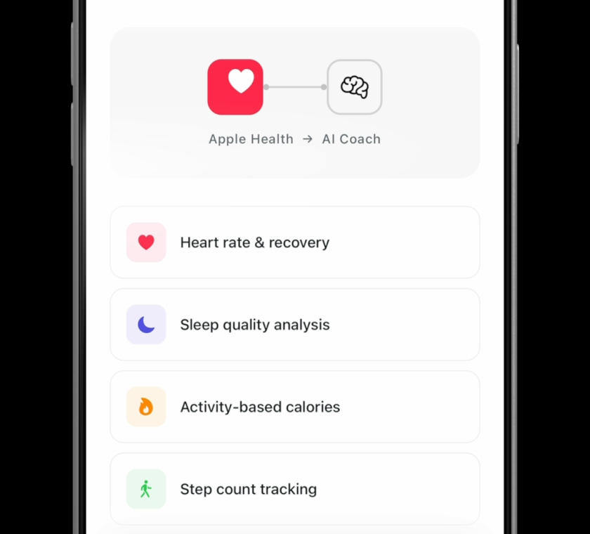 Apple Health integration settings in State AI
